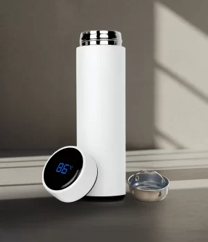 Termo Inteligente Inox Blanco- 480 ml