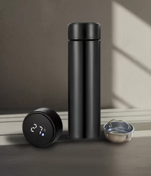 Termo Inteligente Inox Negro- 480 ml